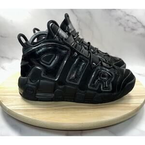 Nike Air More Uptempo Black Anthracite Shoes FV2264-001 Kids Size 6Y/Women’s 7.5